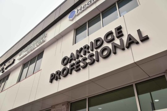 Exterior Oakridge Professional Building